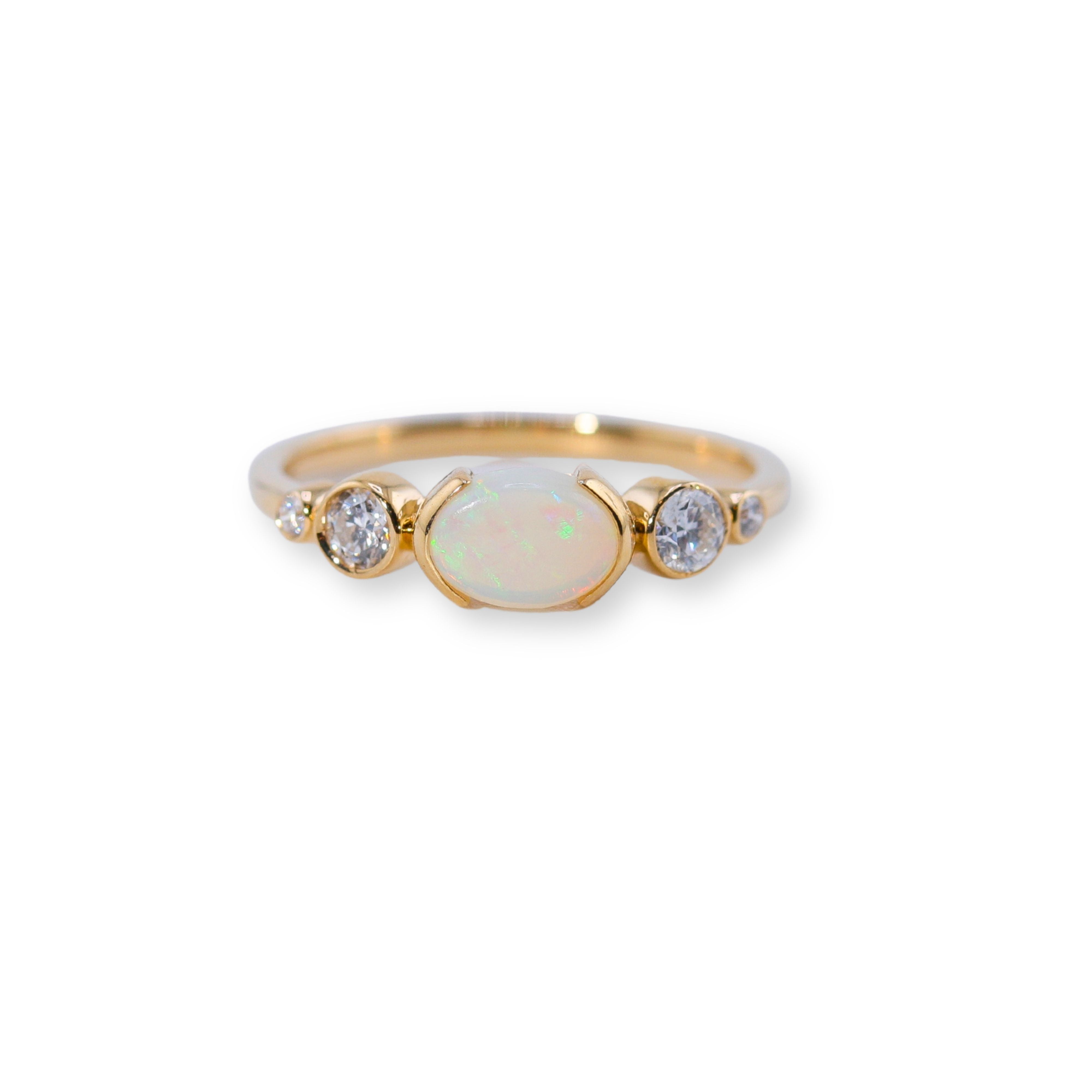 Viga Opal and Diamond Ring