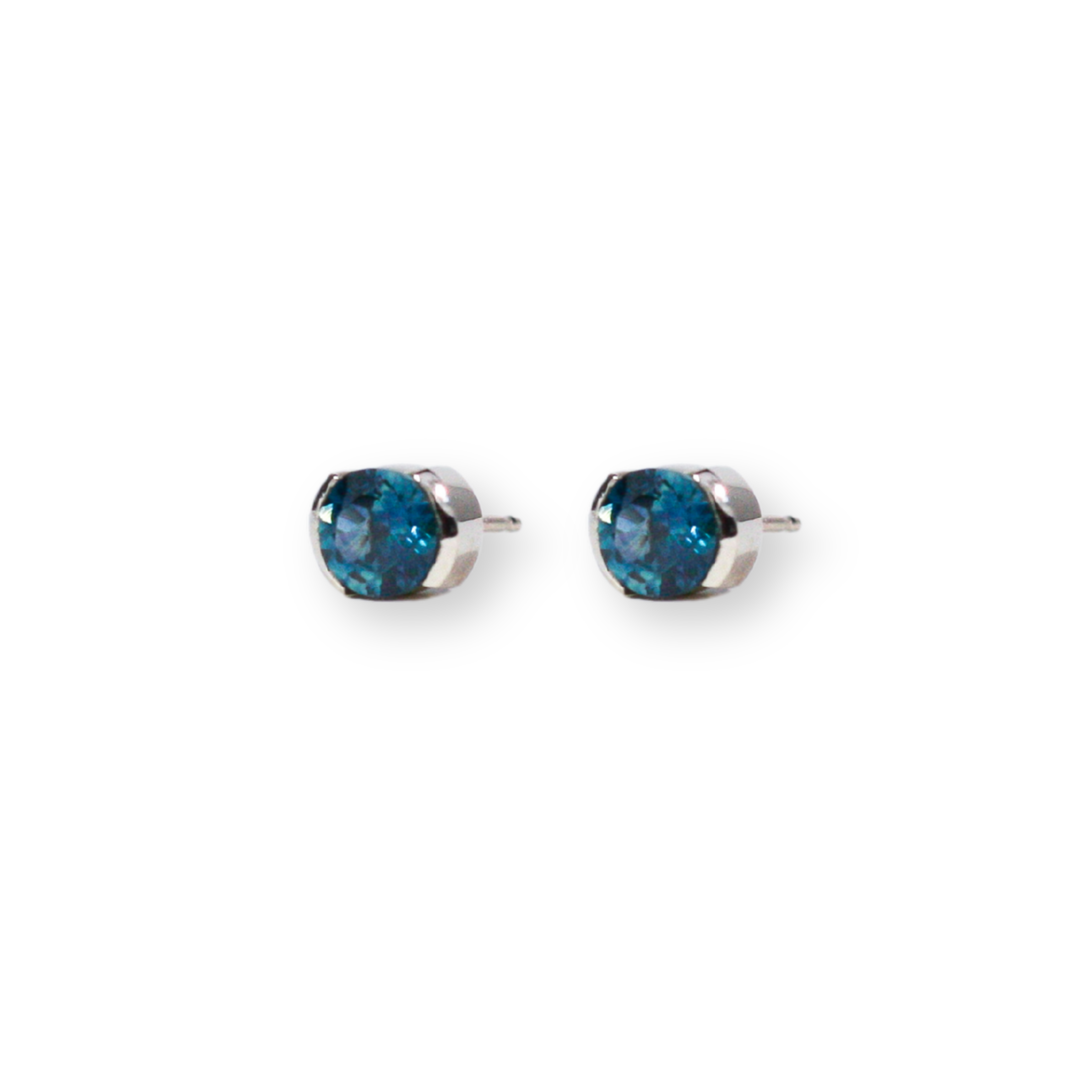 Prism Blue Sapphire Studs