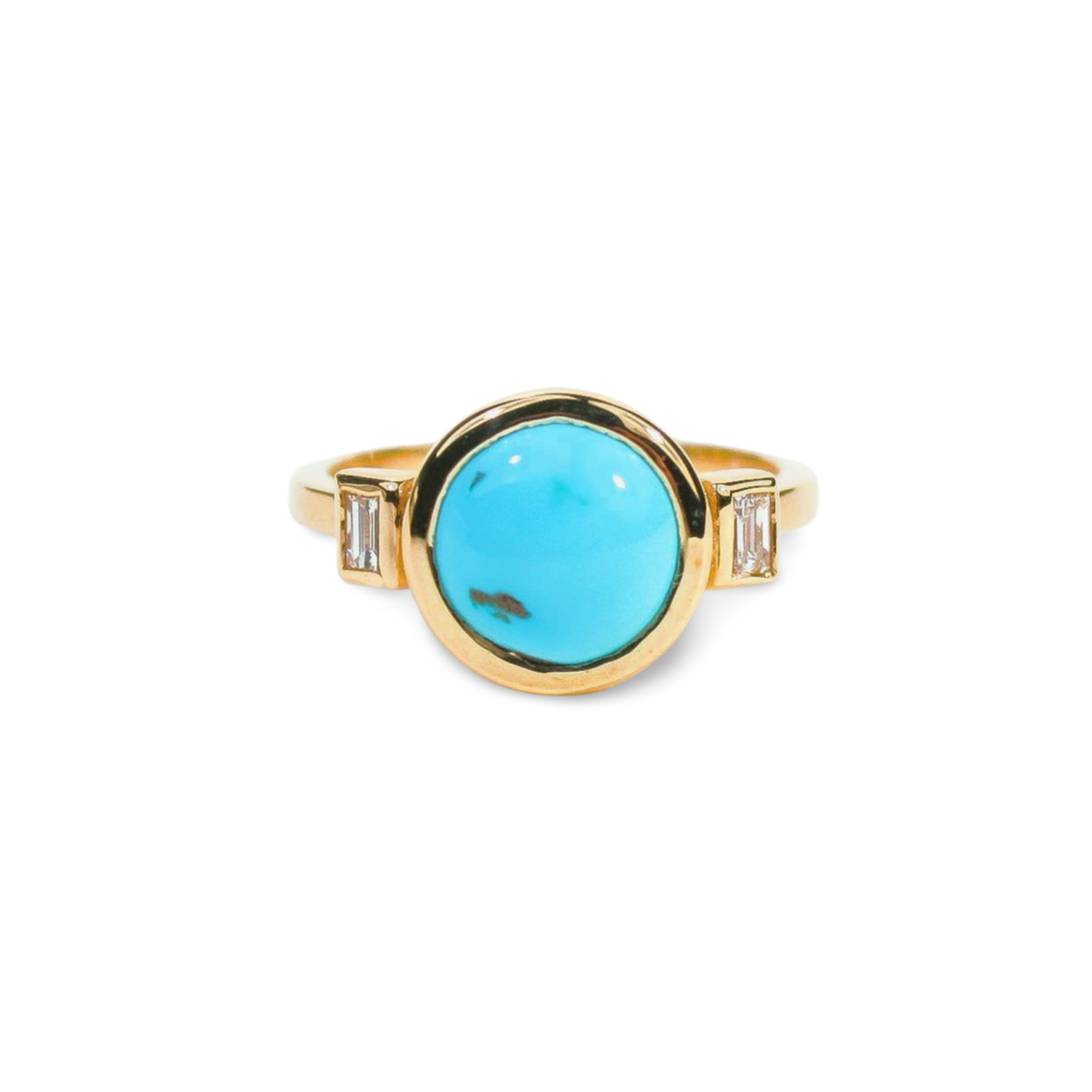 Vaquera Turquoise and Diamond Ring