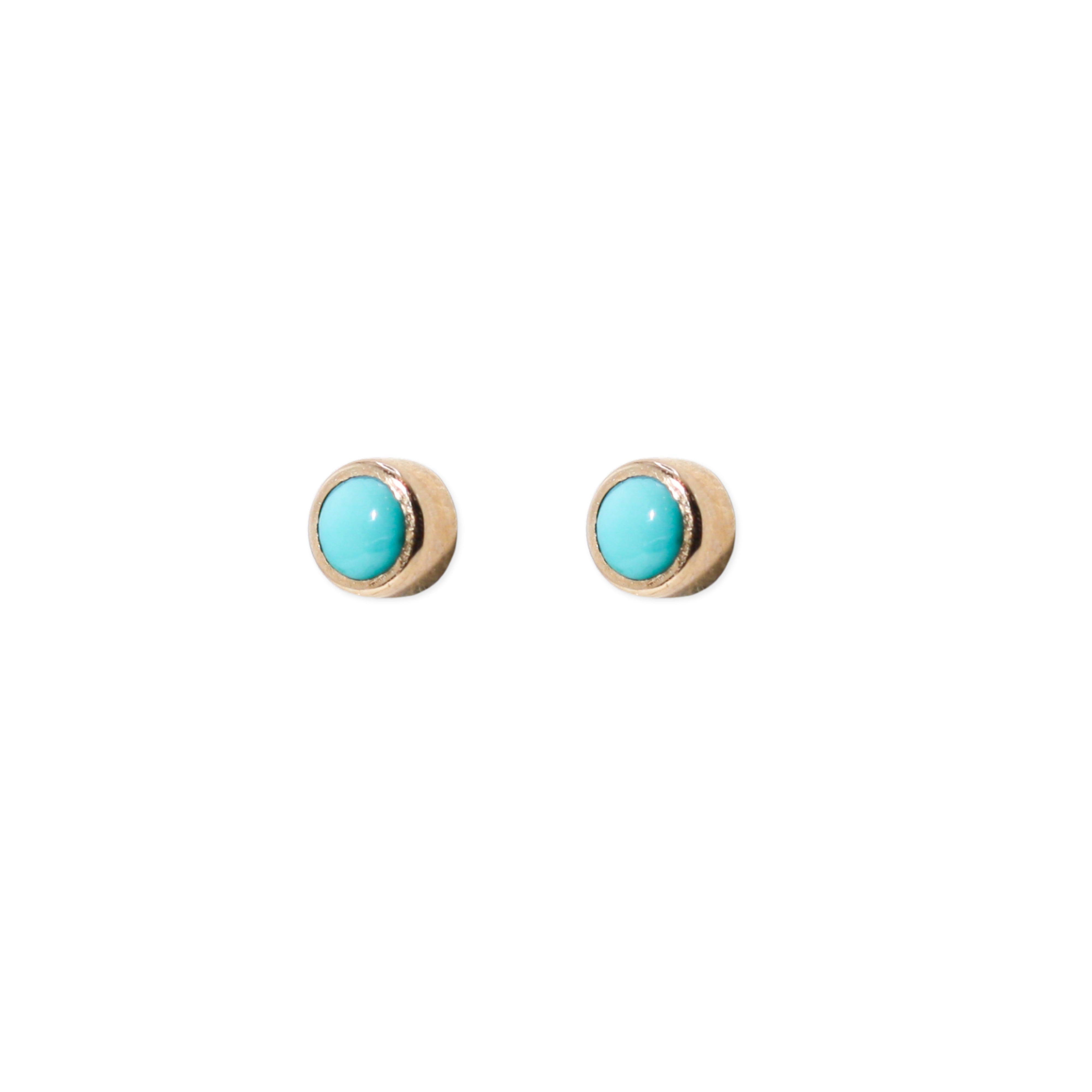 Baby Full Moon Studs - Turquoise