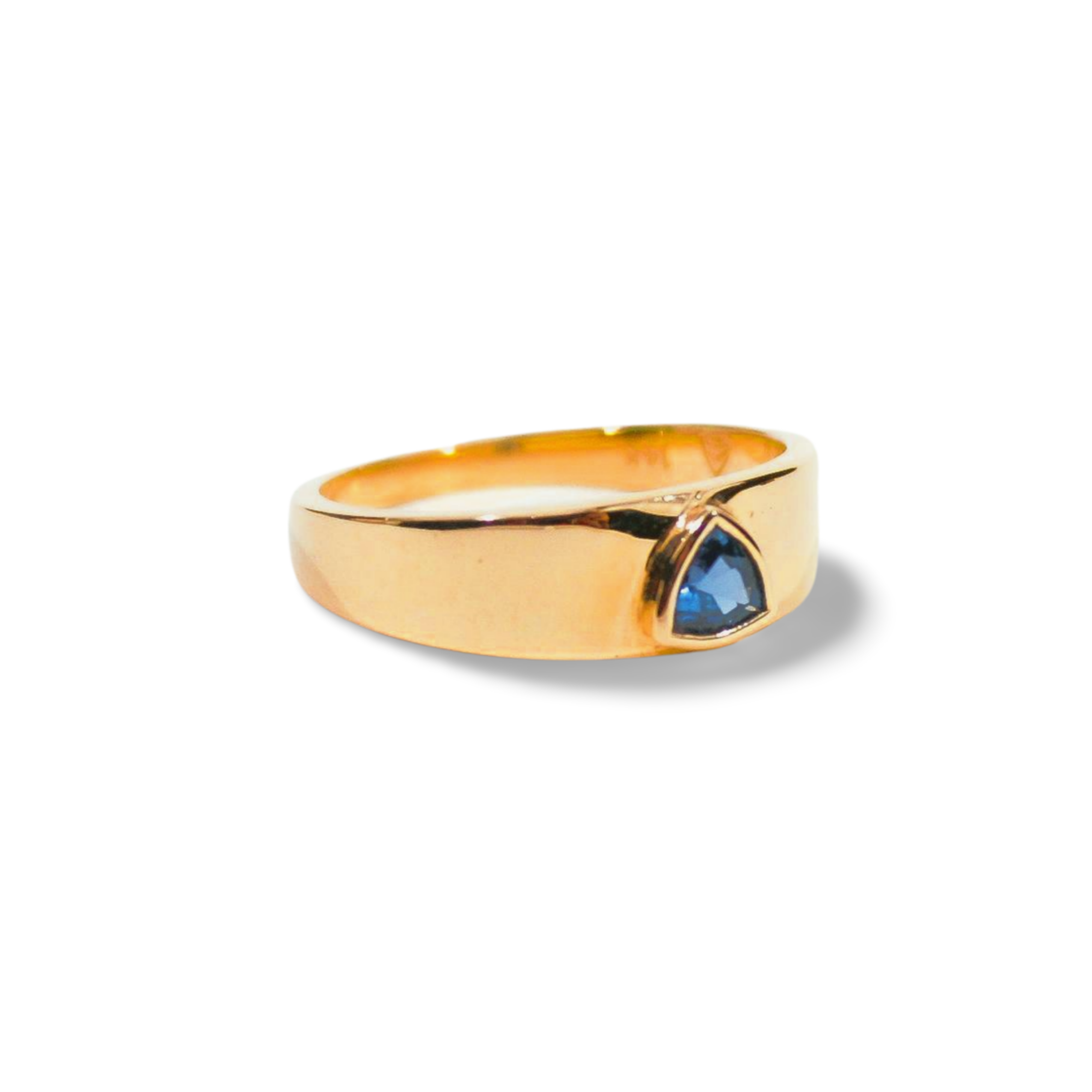 Pablo Blue Sapphire Trillion Ring