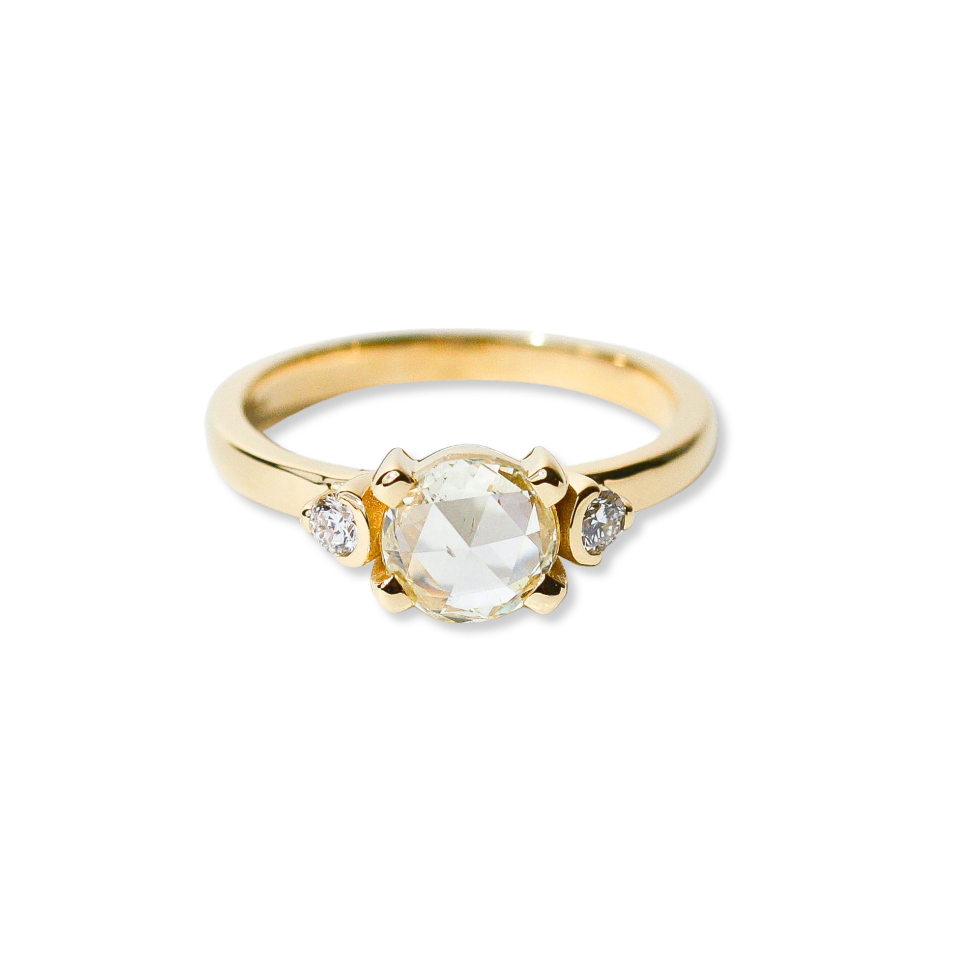 Cata Three Stone Rosecut Diamond Ring