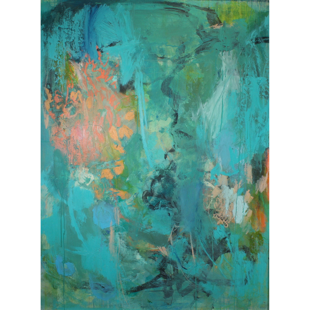 "Blue Gem" - Mixed Media 36x48"