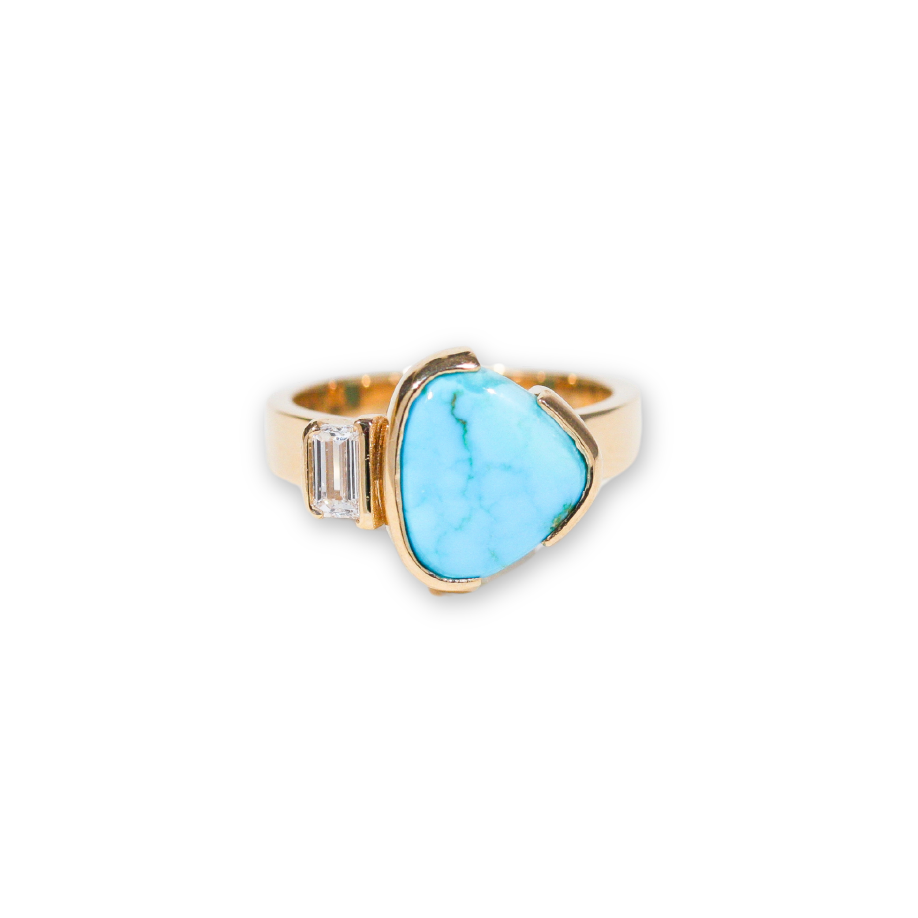 Blue Bayou Turquoise and Diamond Ring