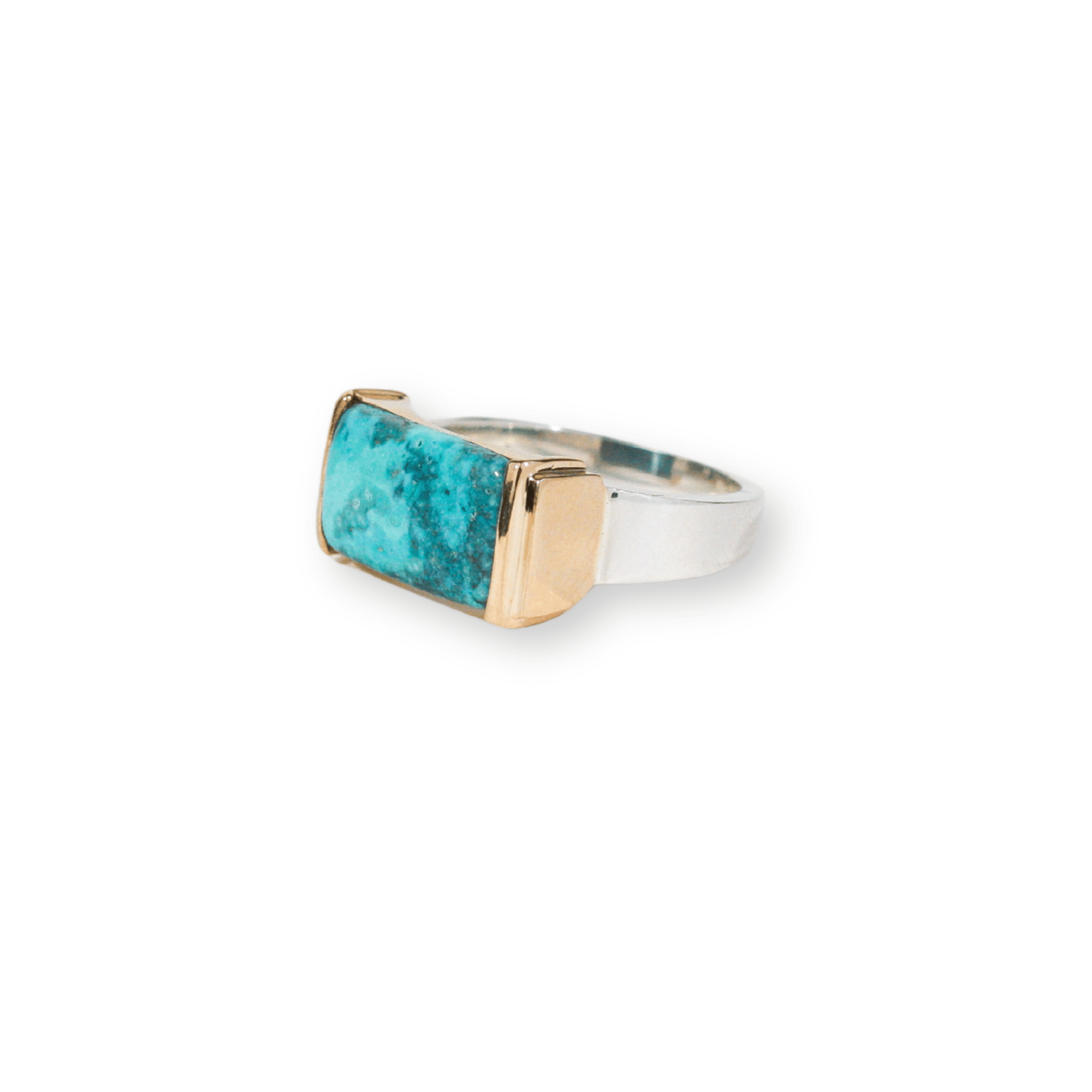 Powell Turquoise Two-Toned Ring