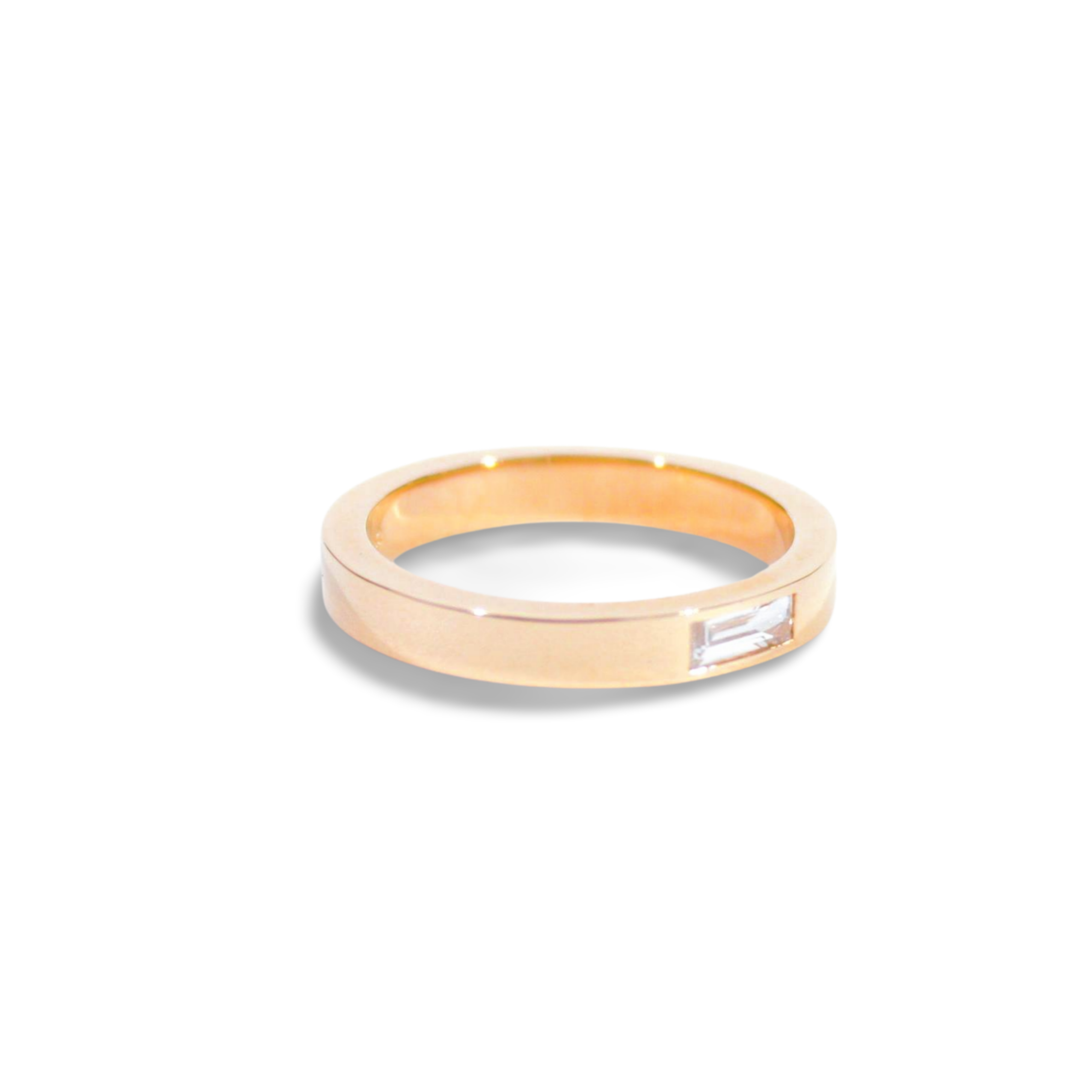 Avenue Square Baguette Band (White Diamond)