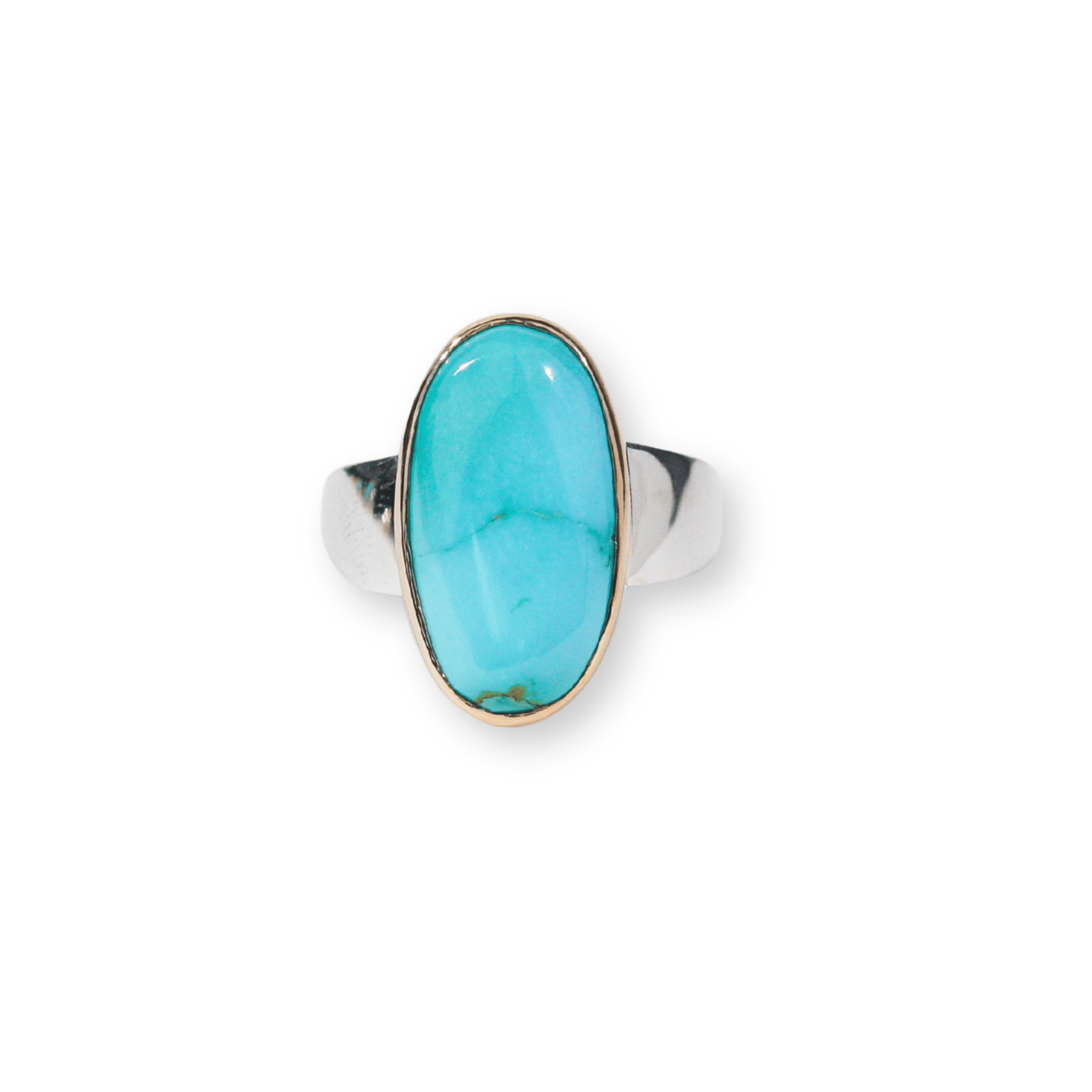 Twilight Turquoise Two-Toned Ring