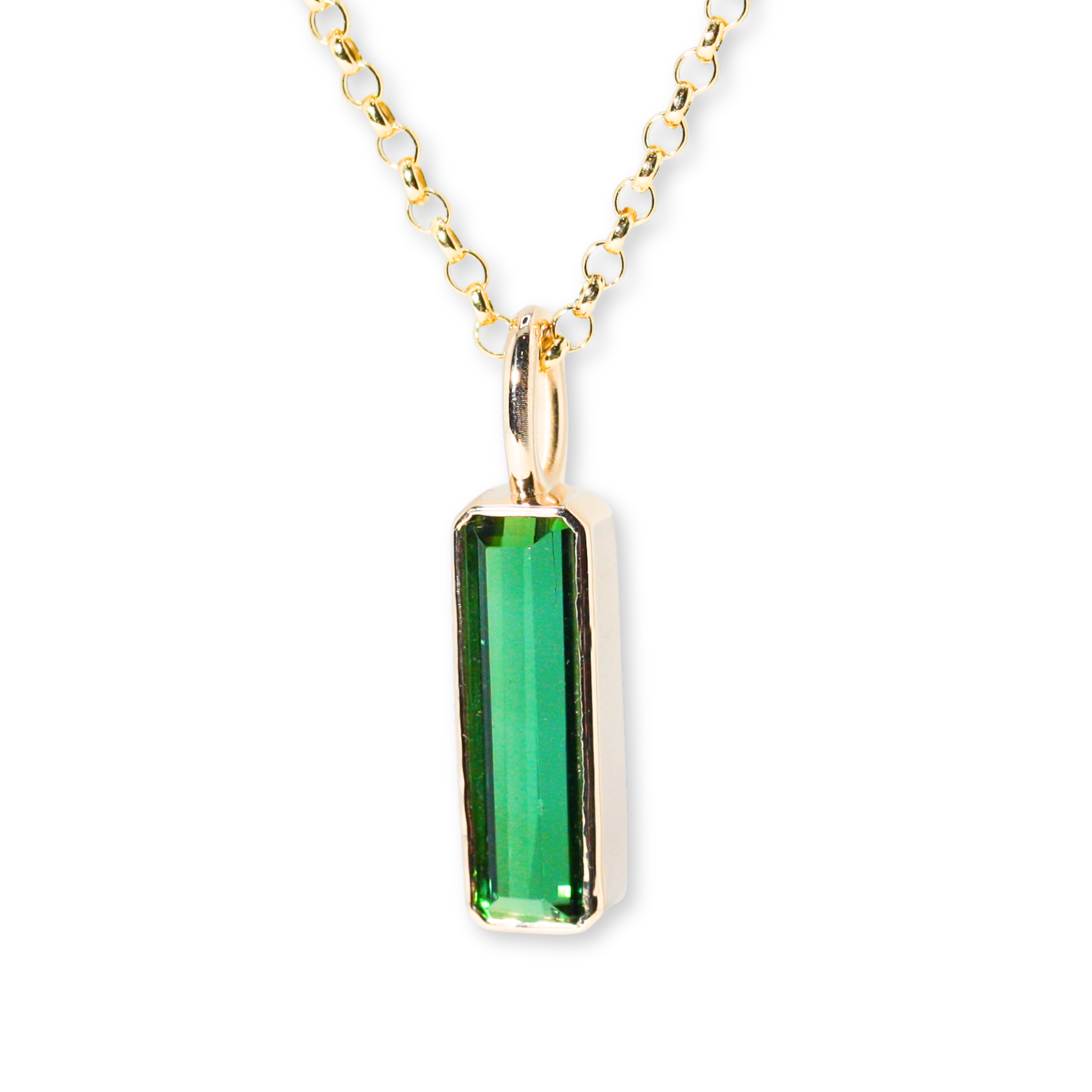 Mega Tourmaline Charm Necklace