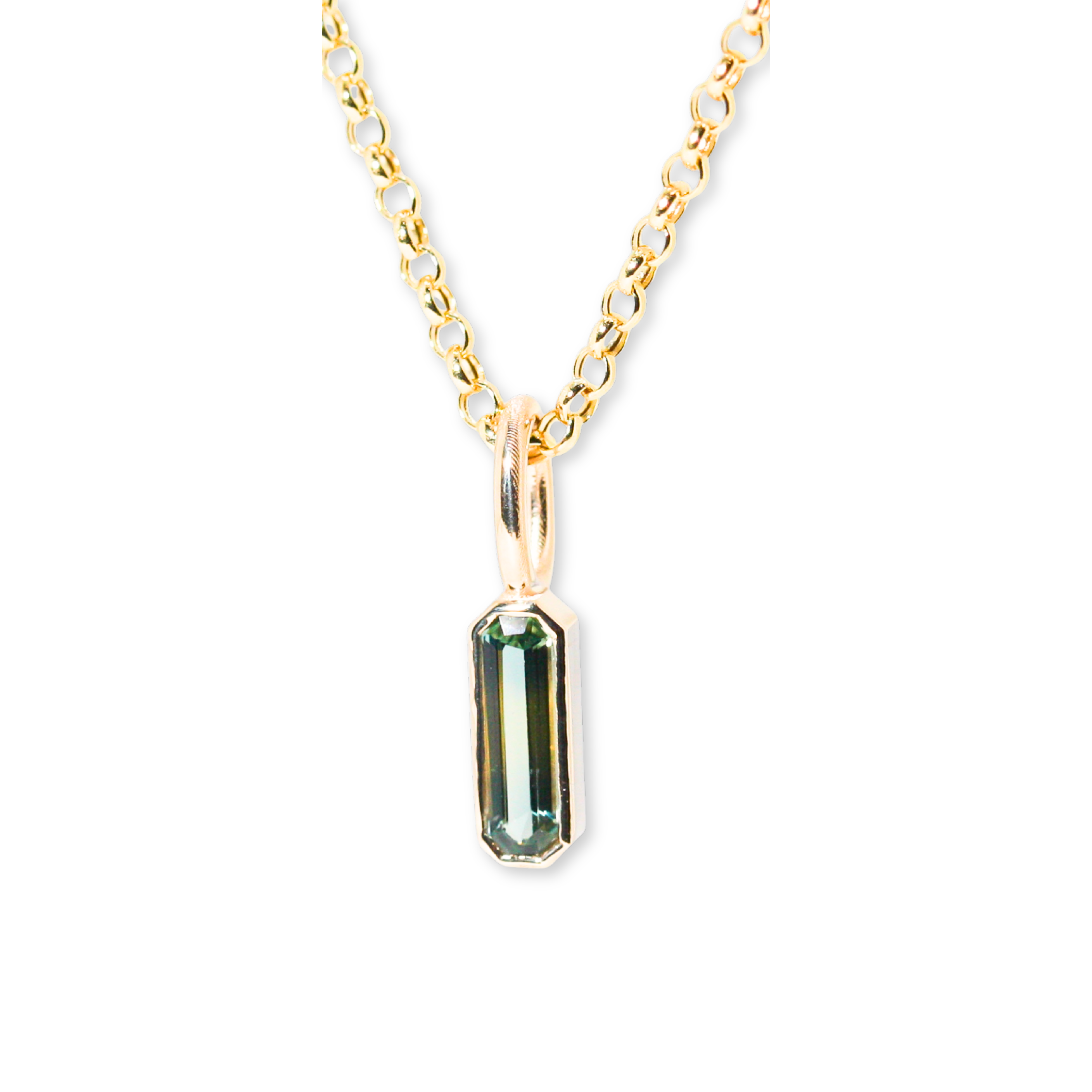 Atmosphere Bicolor Sapphire Charm Necklace