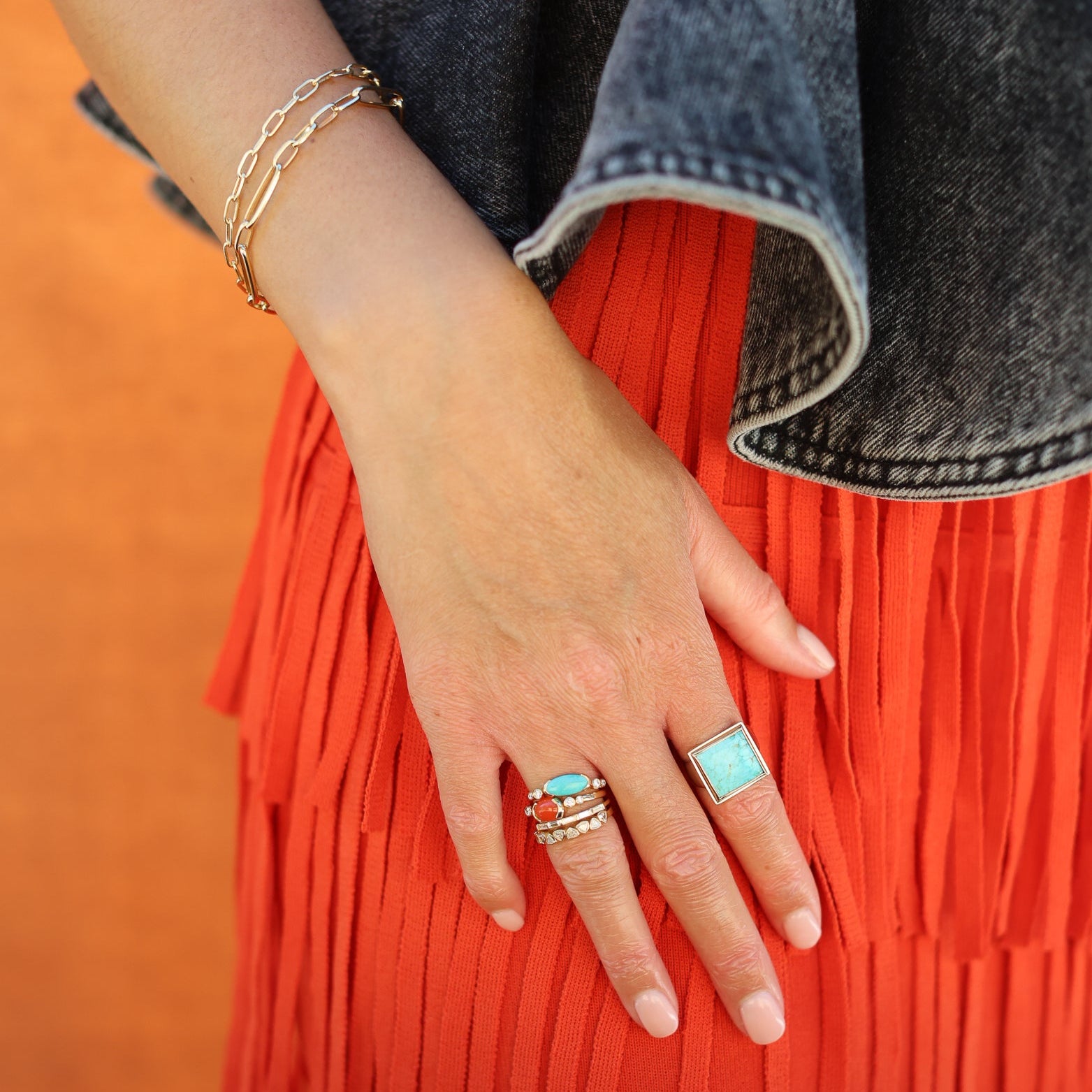 Viga Coral and Diamond Ring No. 1
