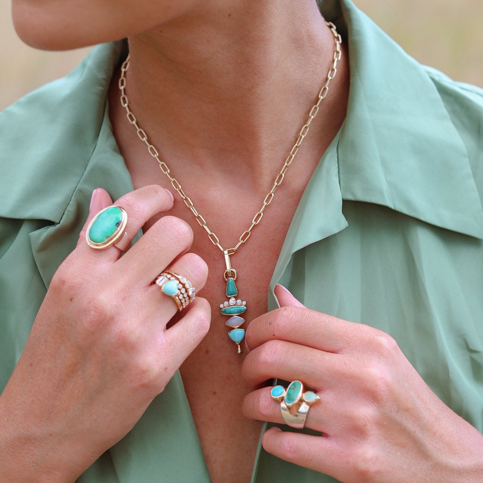Turquoise Totem #3