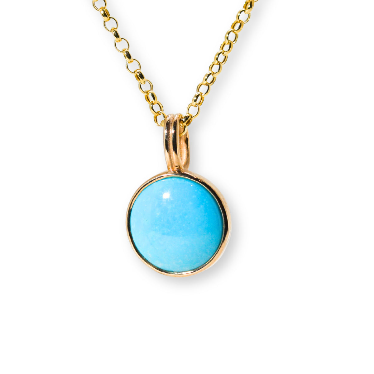 Full Circle Turquoise Charm