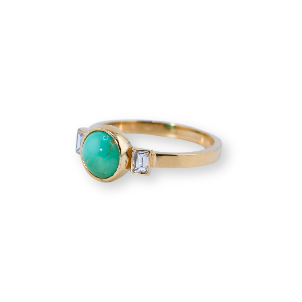 Vaquera Turquoise and Diamond Ring