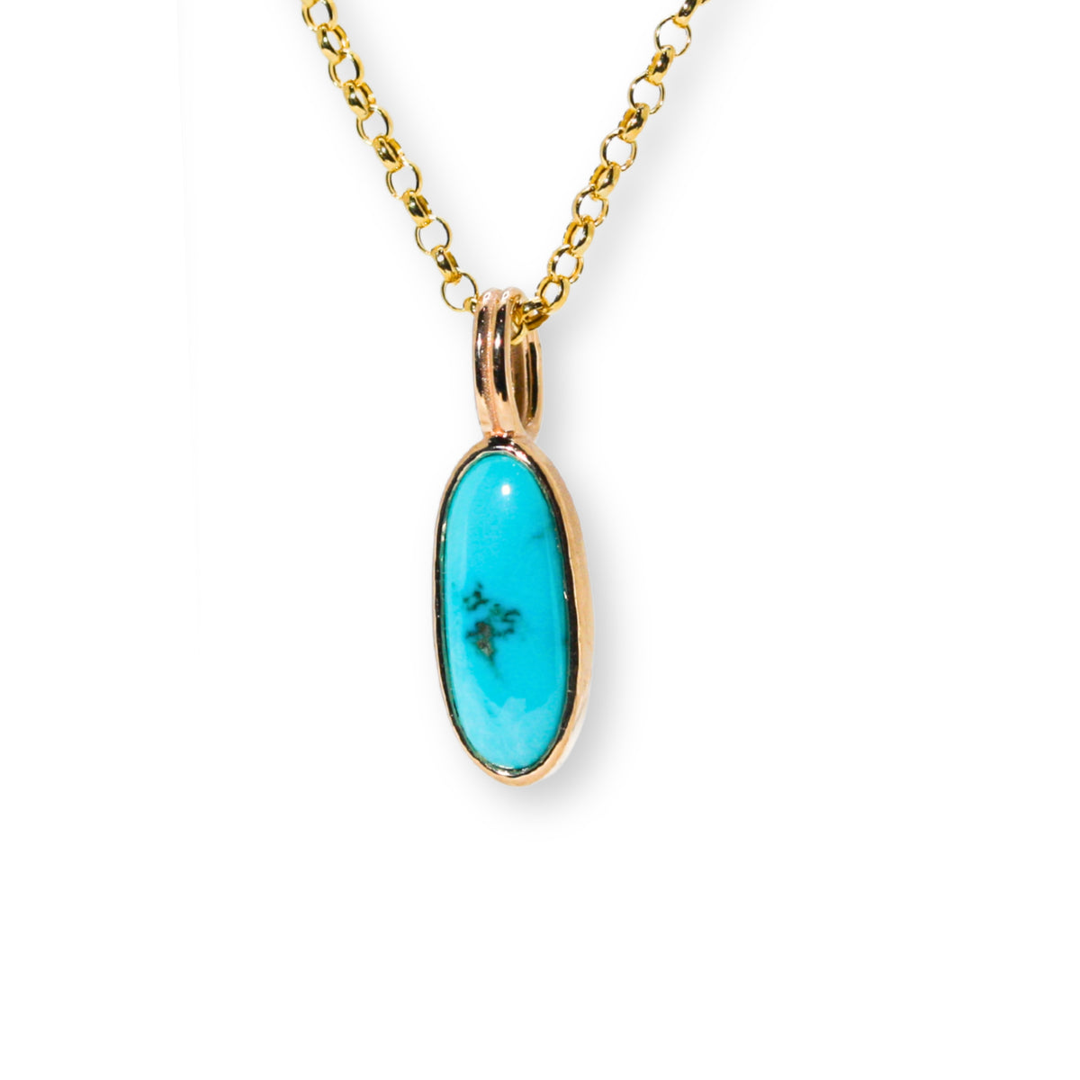 Ellipse Turquoise Charm
