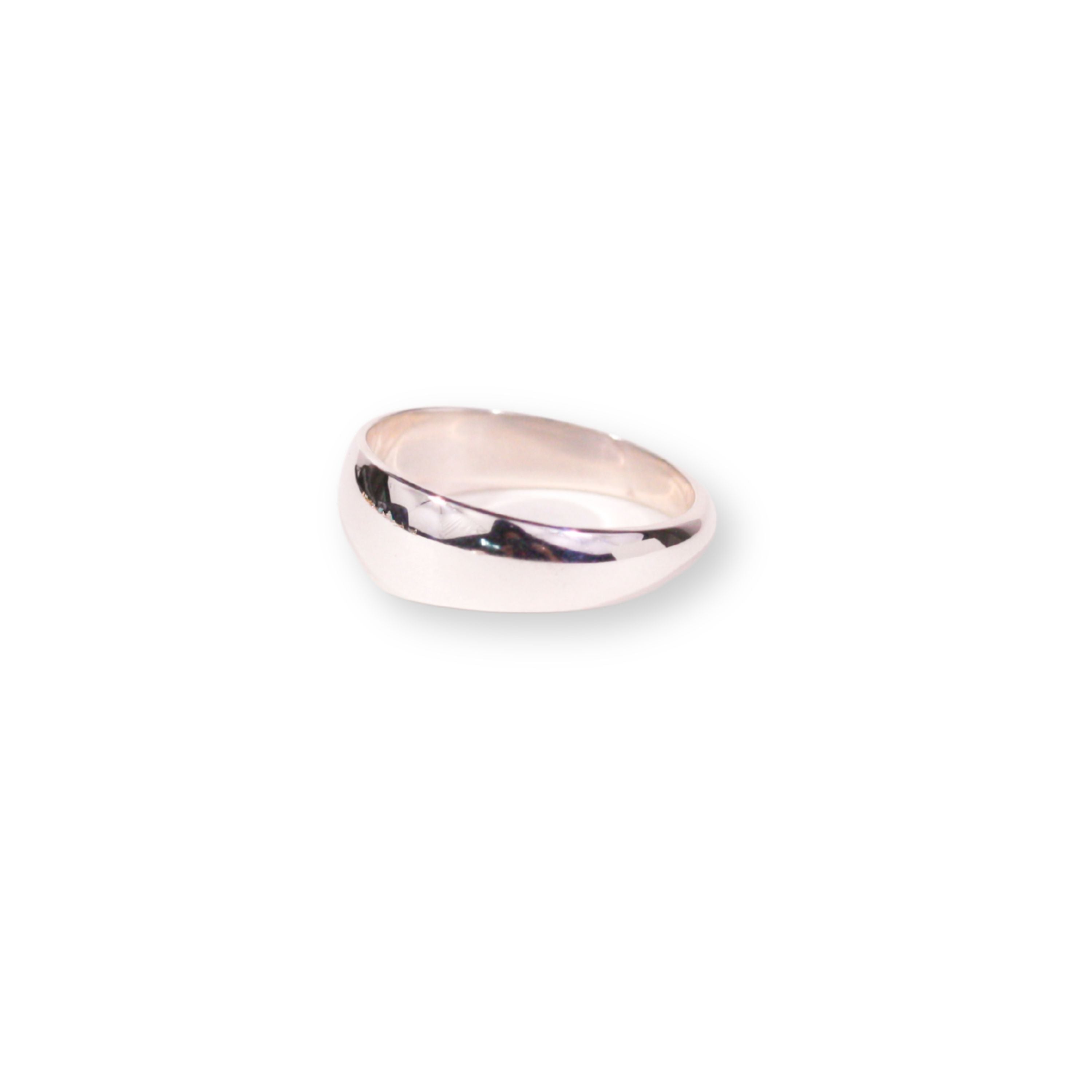 Classic Bold Silver Cigar Band - 7mm