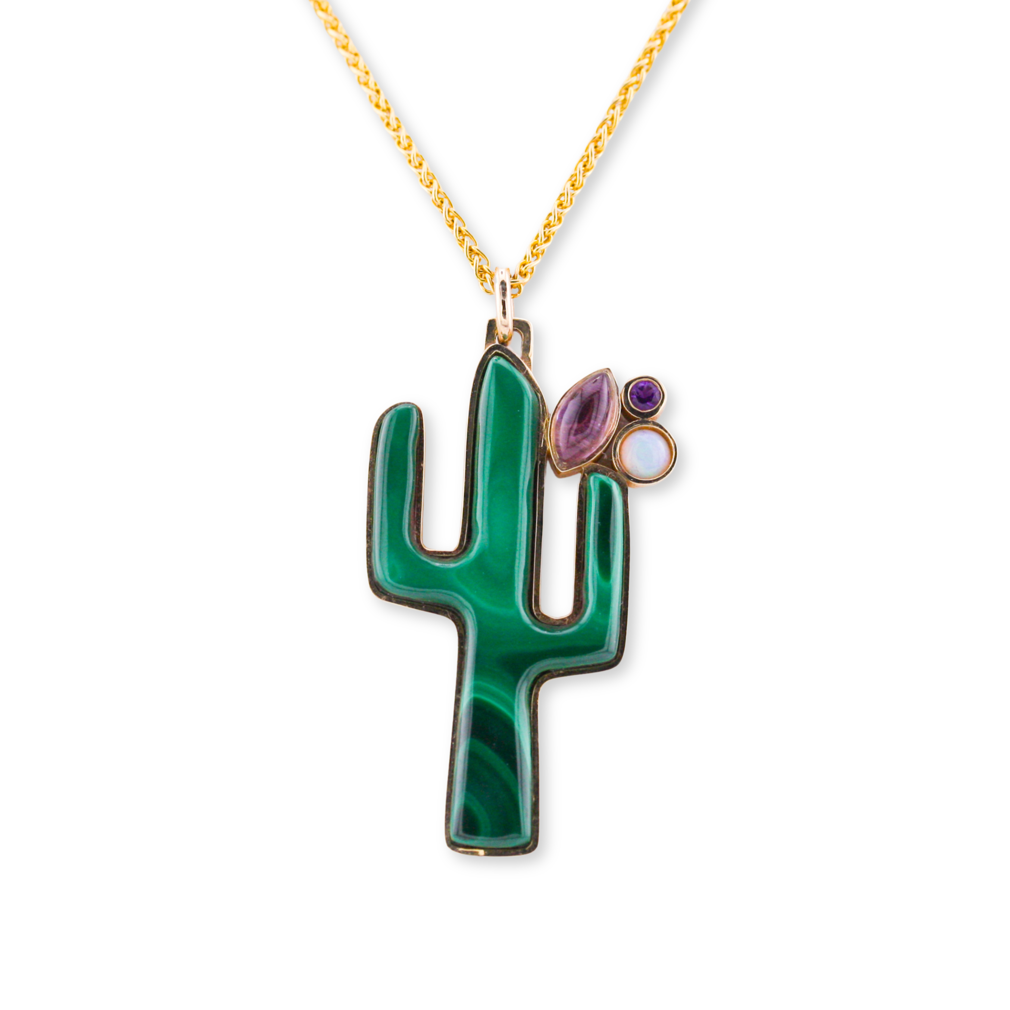 Small El Saguaro (Cactus) Milagro Necklace