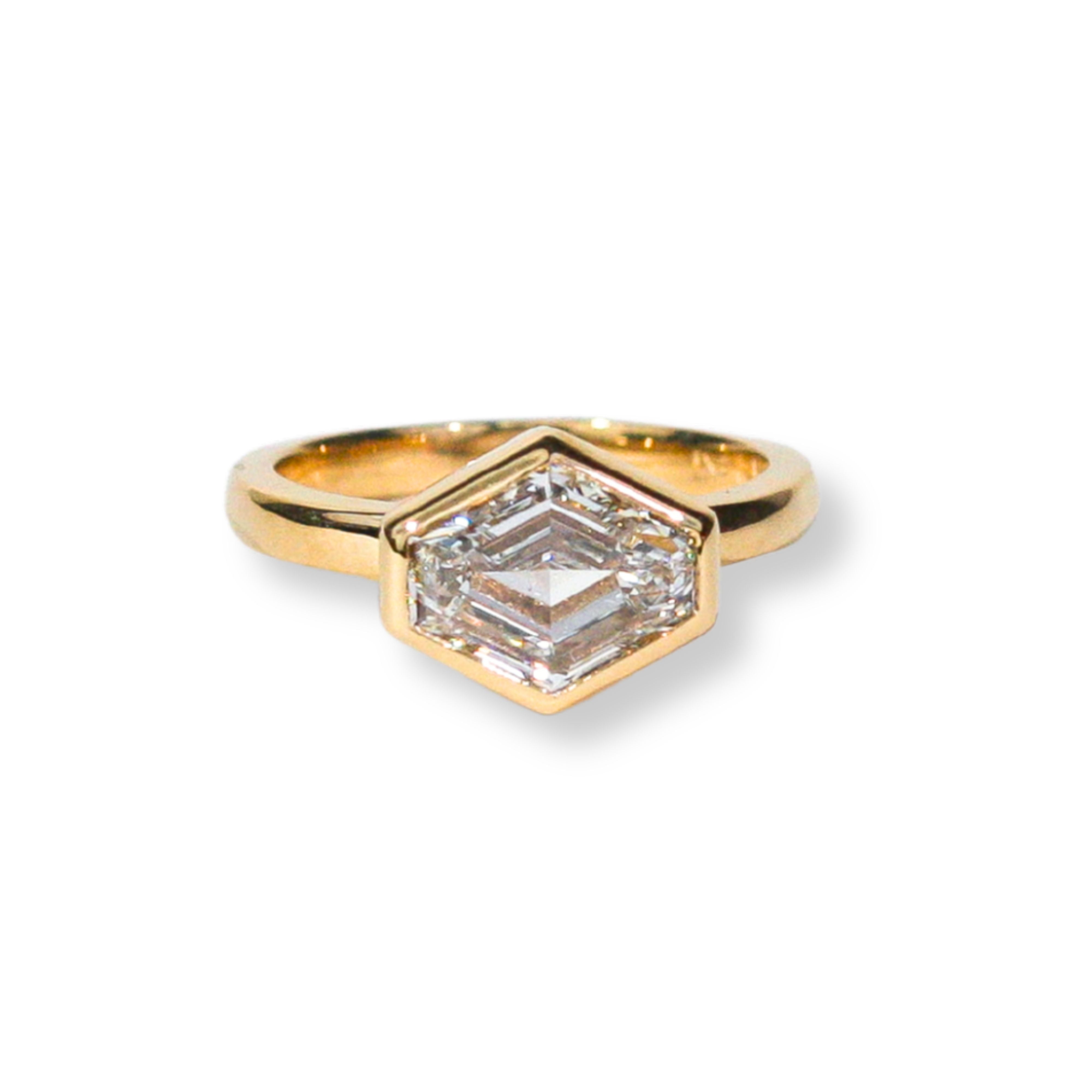 Eri Hexagon Diamond Ring