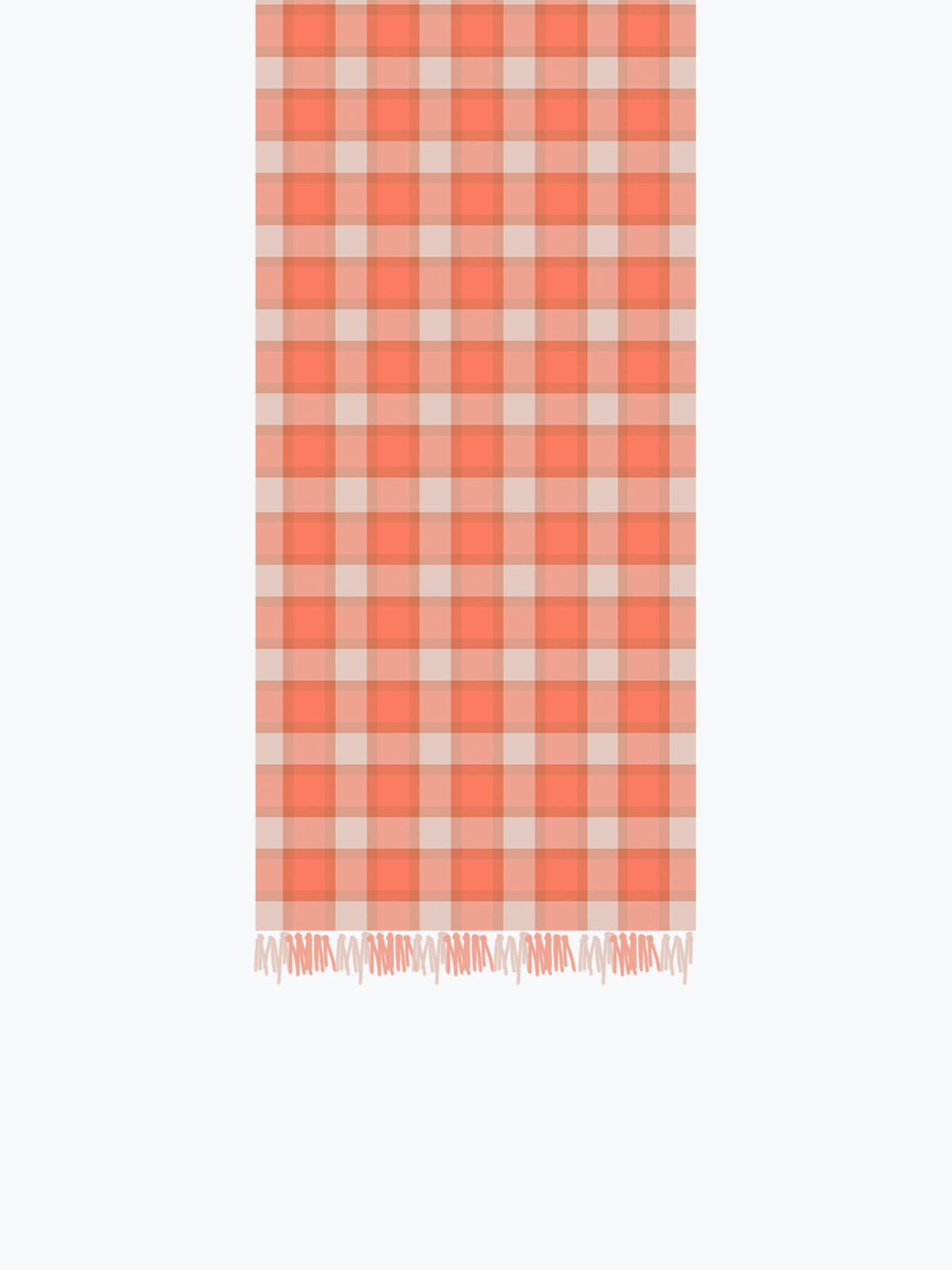 Court Plaid Table Runner - Melon