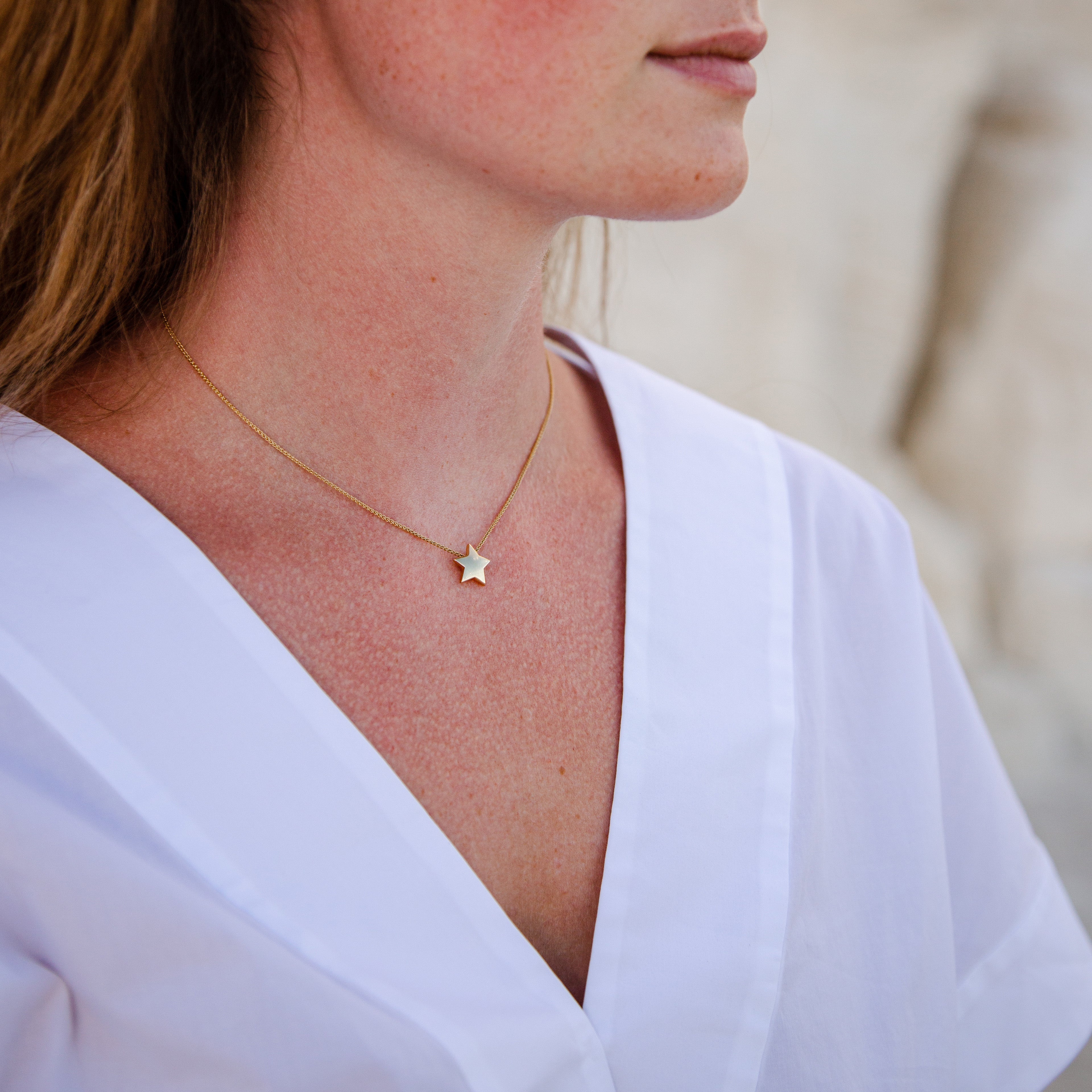 Classic Carolina Golden Star Necklace