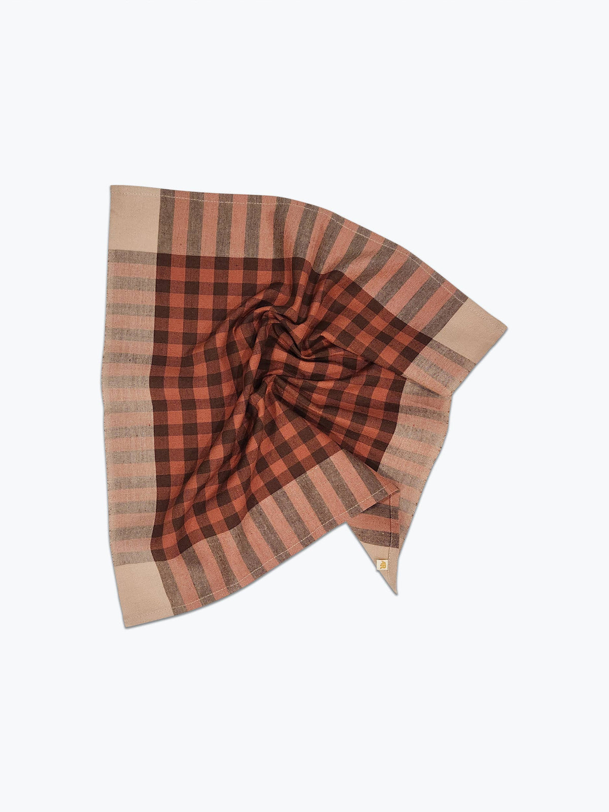 Grid Napkin Pair - Terracotta