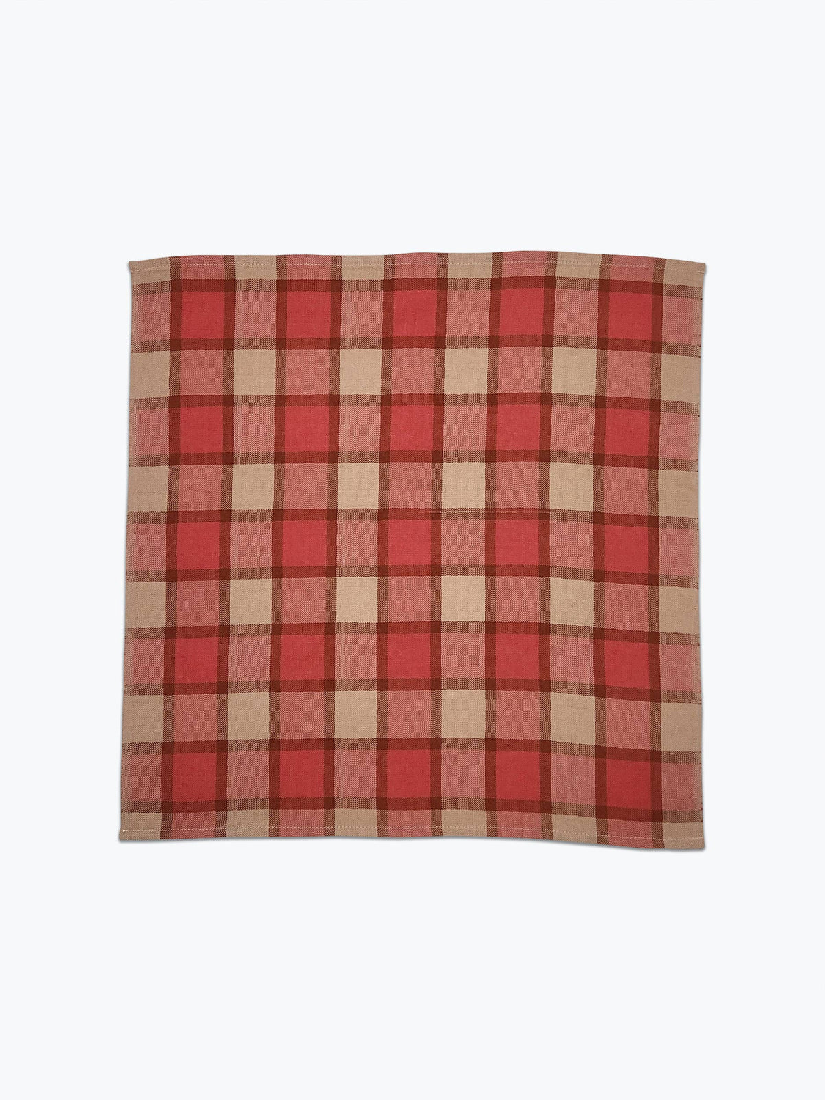 Court Plaid Napkin Pair - Melon