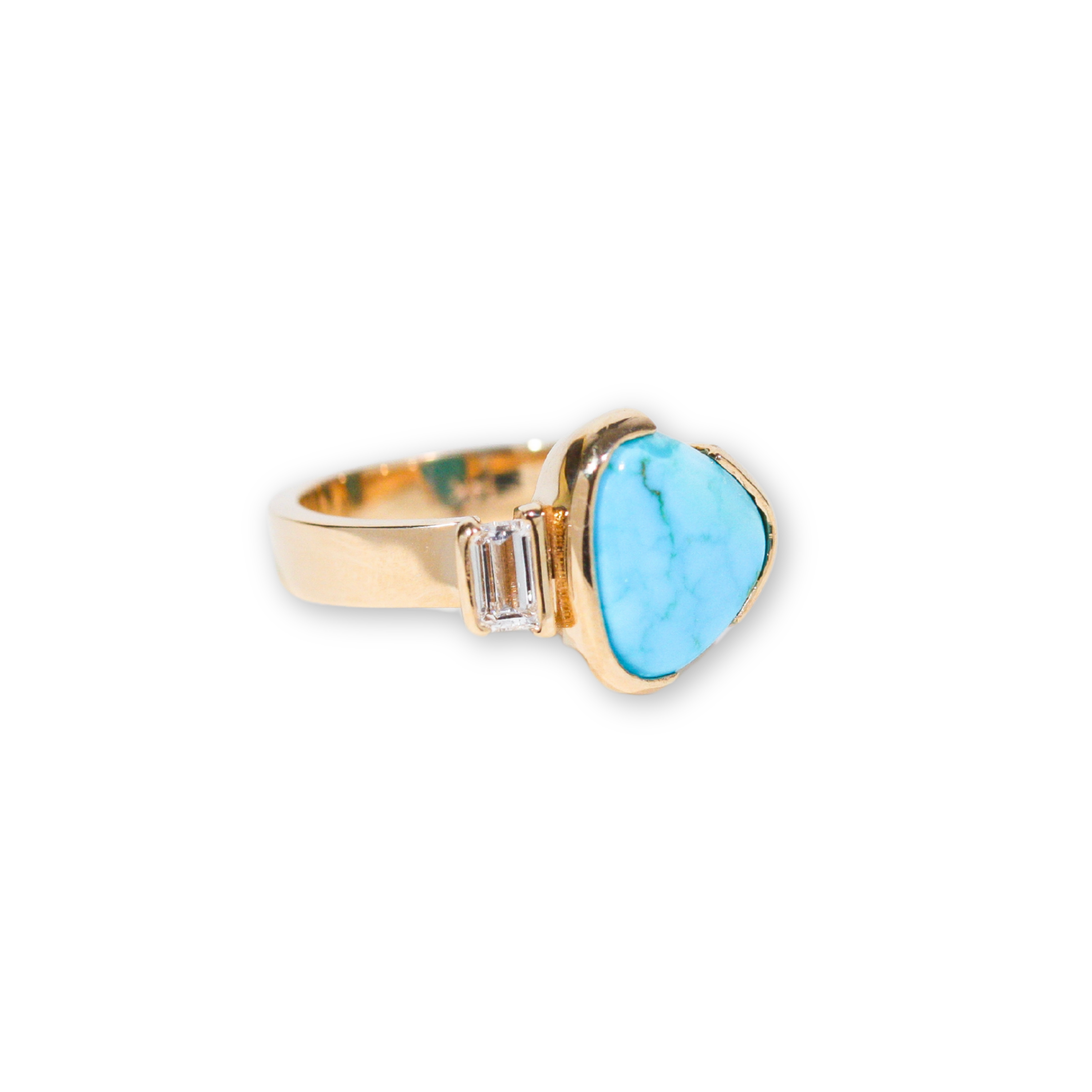 Blue Bayou Turquoise and Diamond Ring