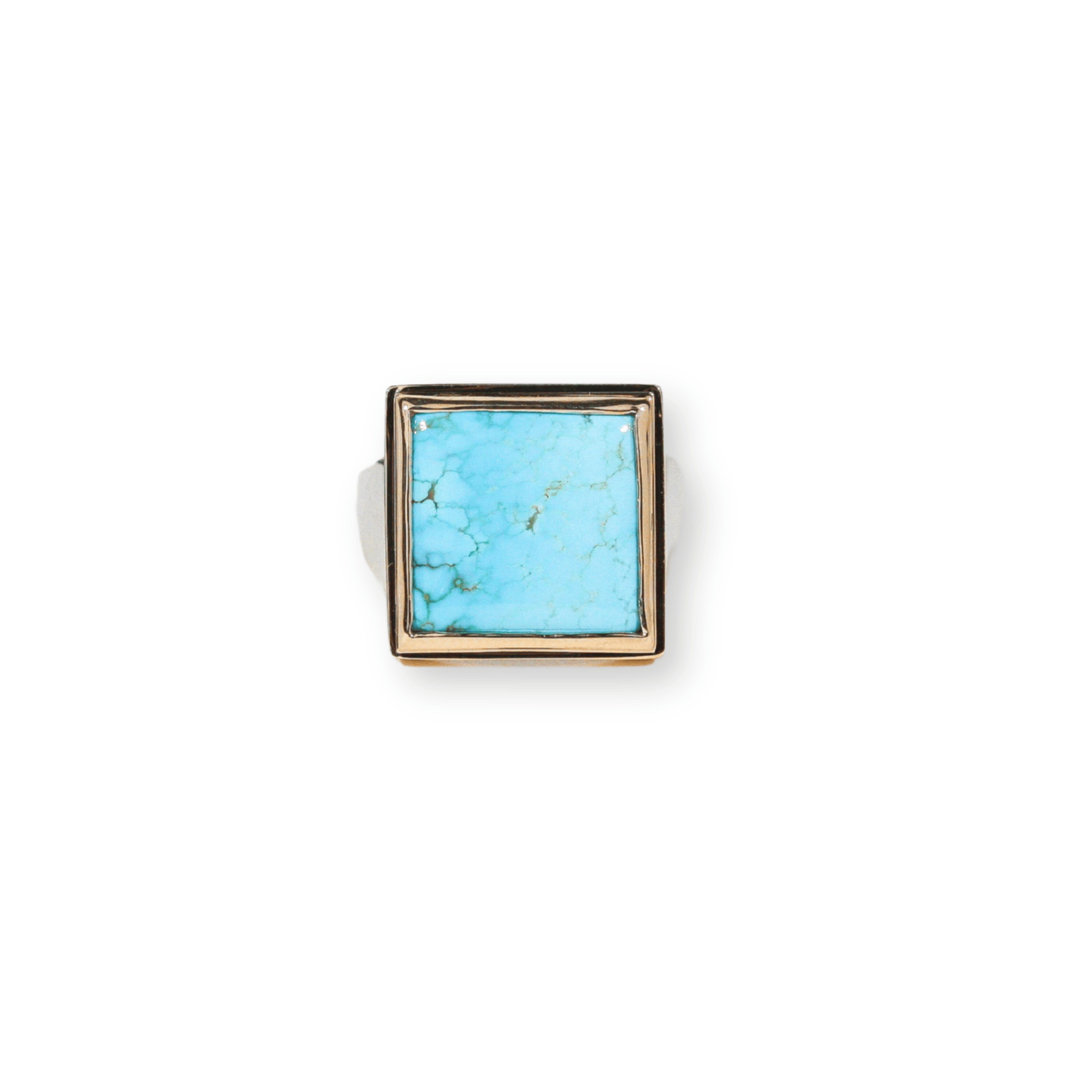 Sandro Turquoise Two Toned Ring