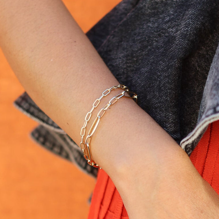 Railroad Link Chain Bracelet