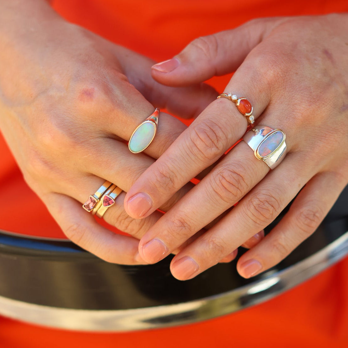 Iris Opal Two-Toned Ring