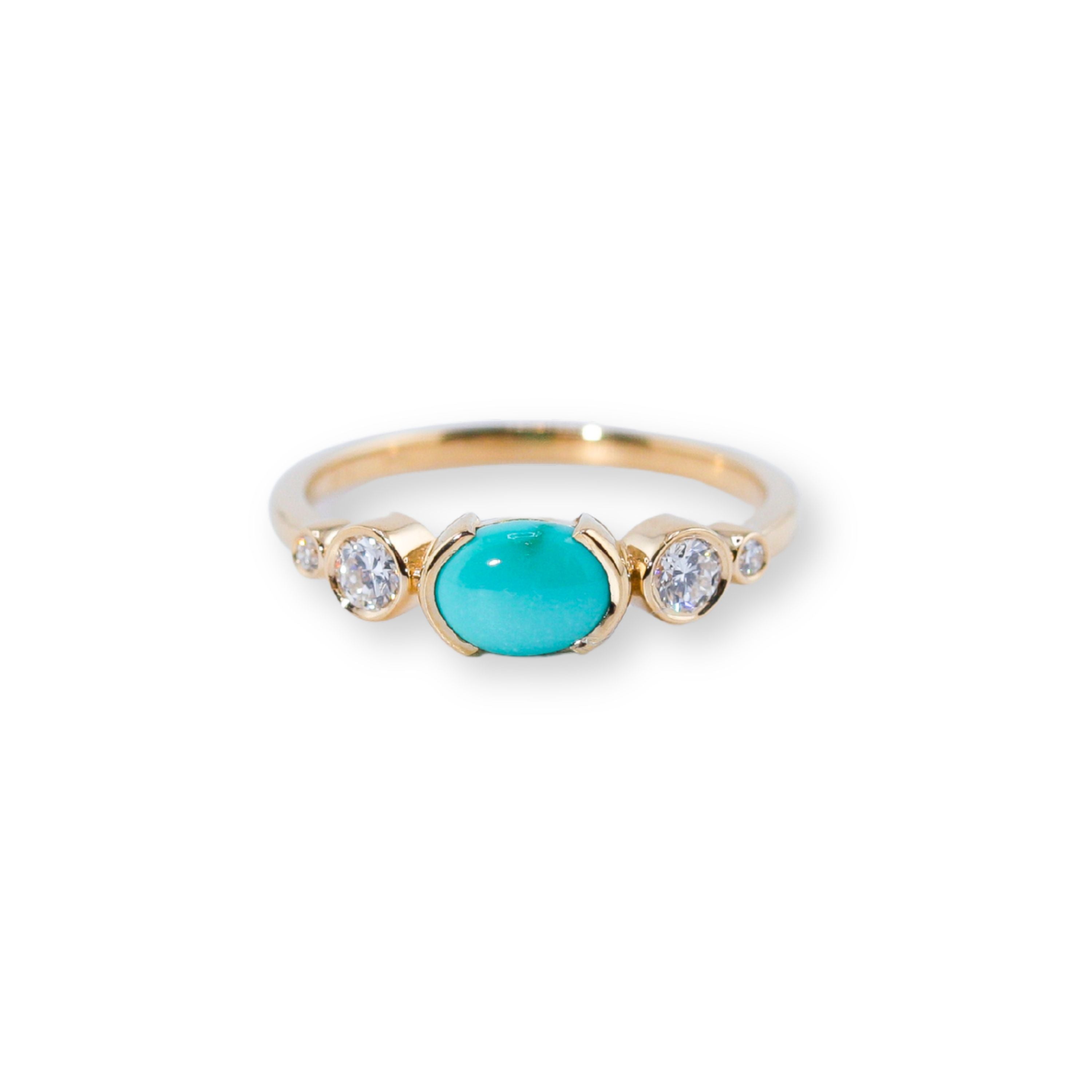 Viga Turquoise and Diamond Ring