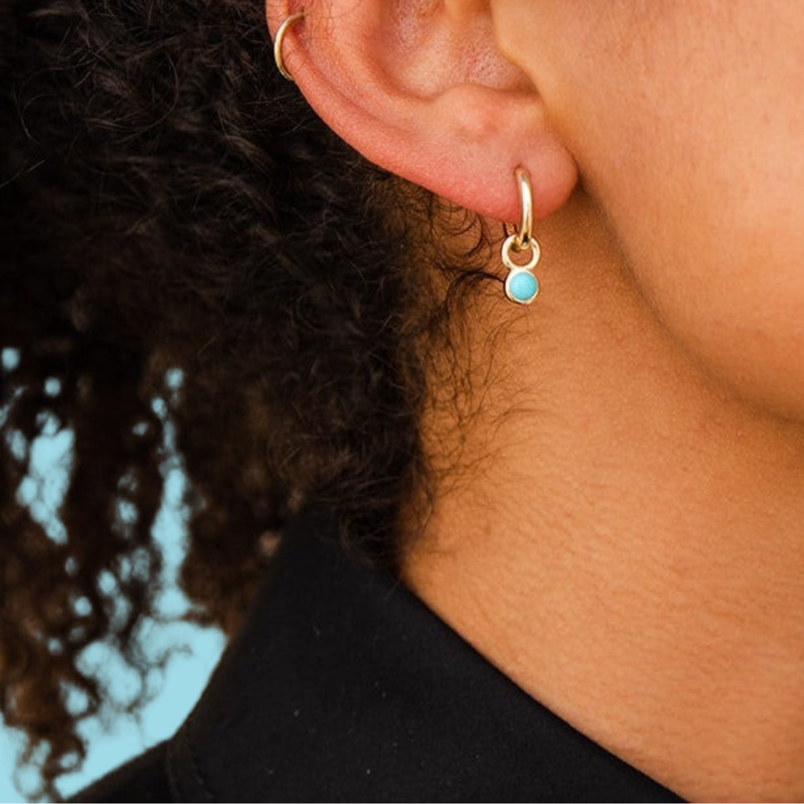Droplet Turquoise Charms