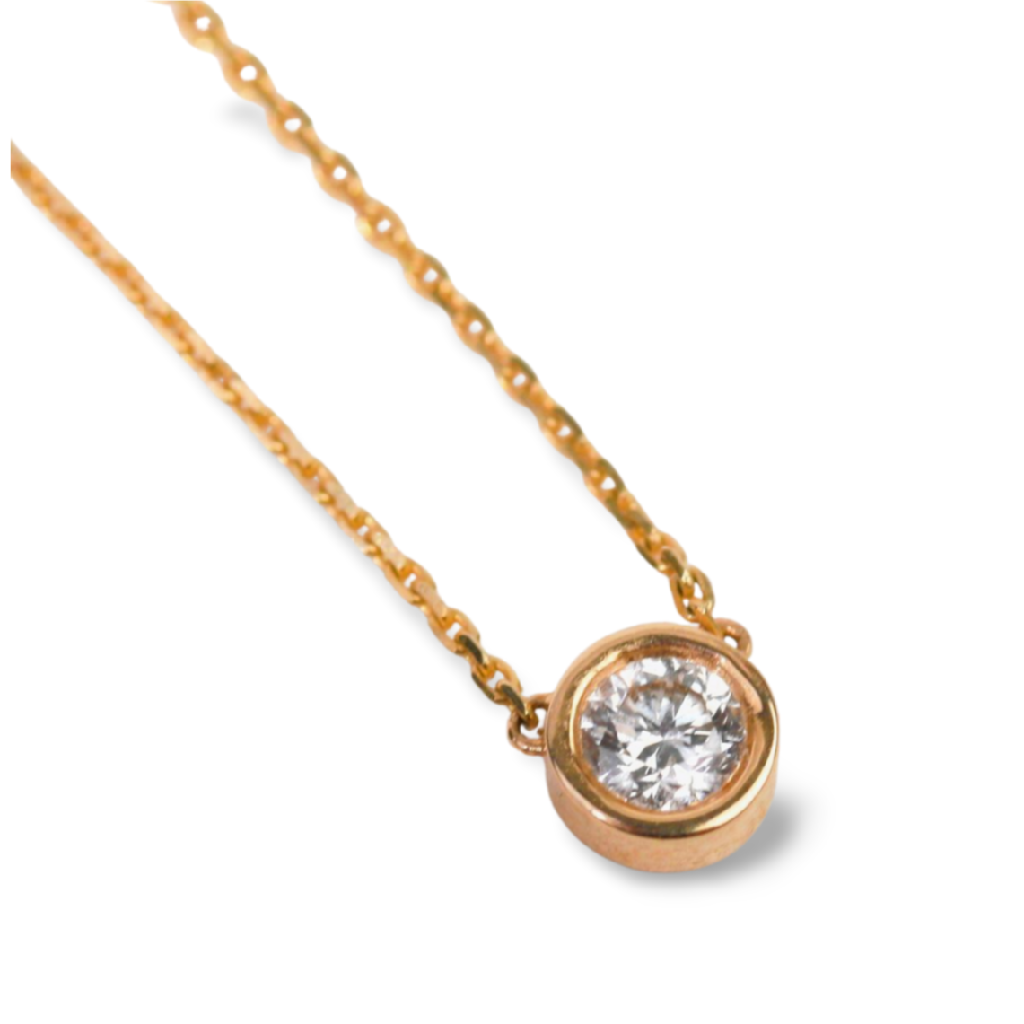 Polaris Round Diamond Necklace