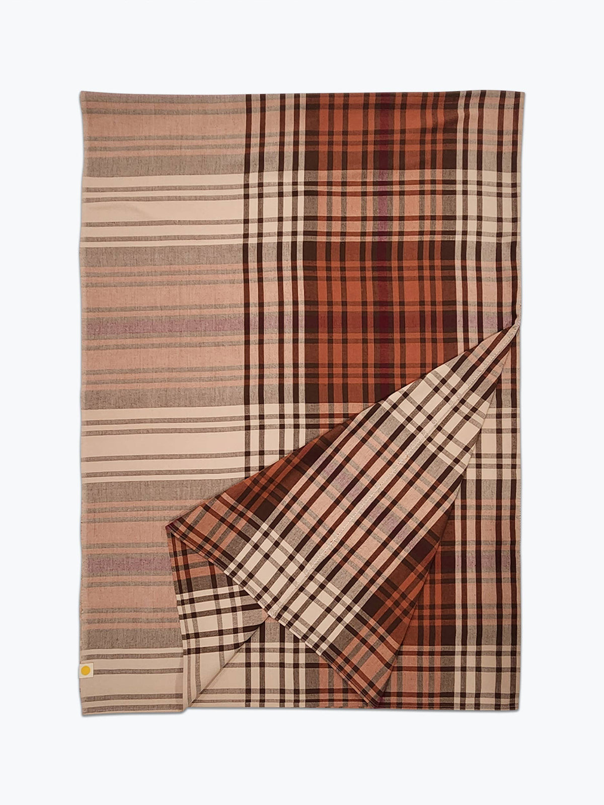 Hazy Plaid Tablecloth - Russet