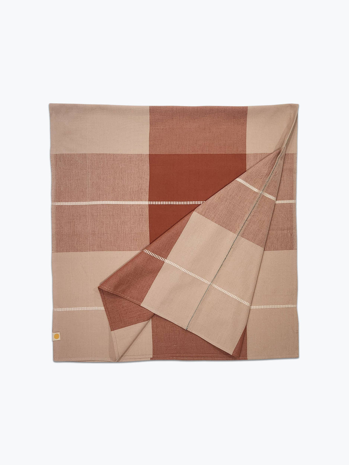Oversized Check Square Tablecloth - Dune