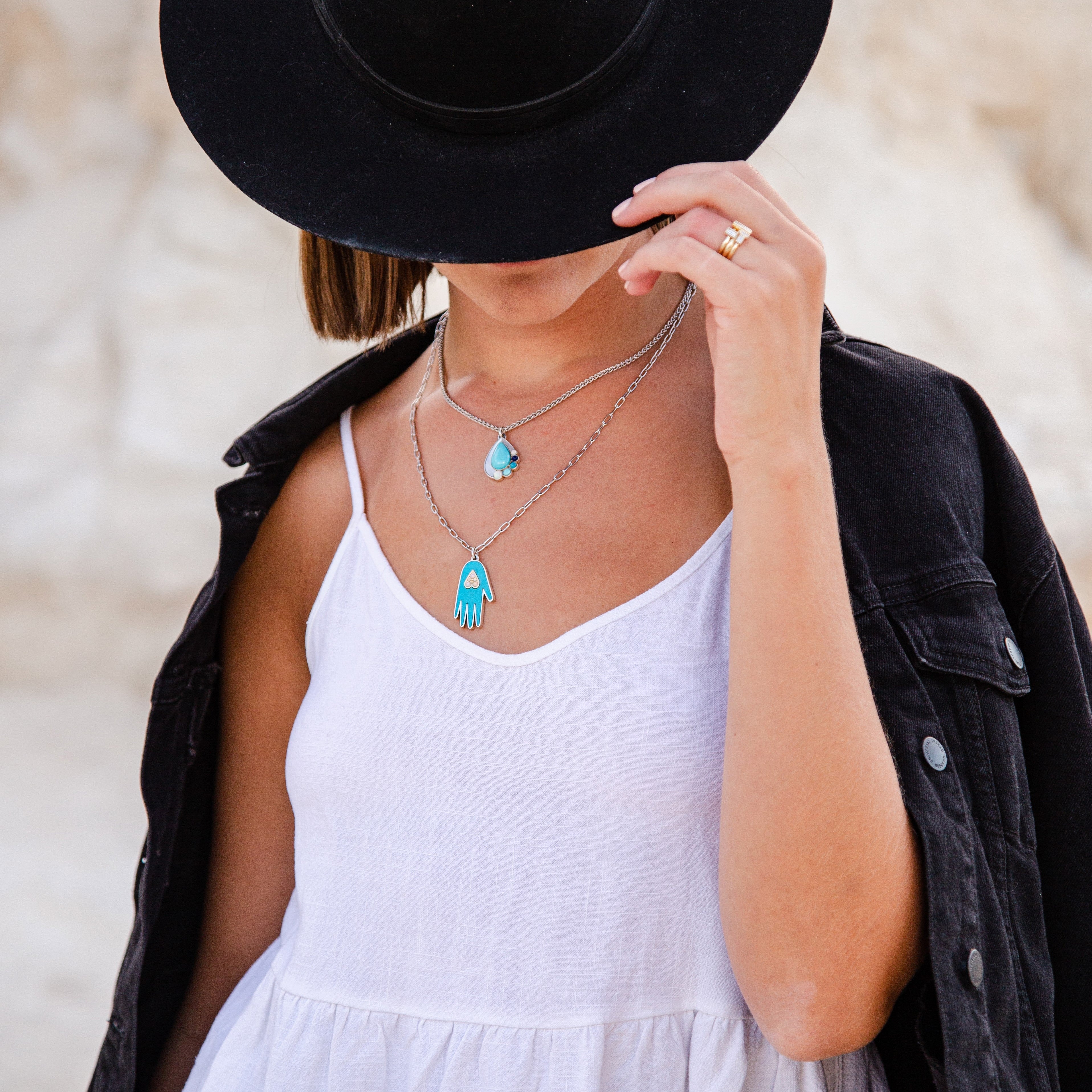 La Gota de Lluvia (Raindrop) Milagro Necklace